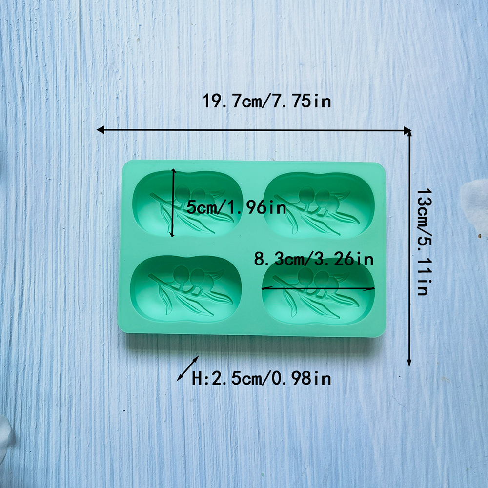 4 Cavities Oval Olive Tree Sil - Candle Supplies In Bulk 评论和价格
