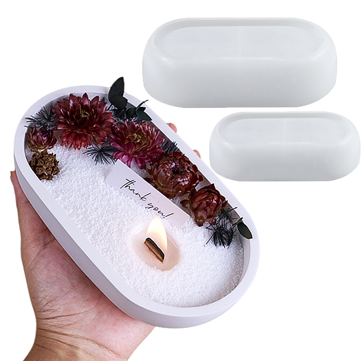 Boat Shape Bowl Silicone Concr - Candle Vessel Supplies 评论和价格