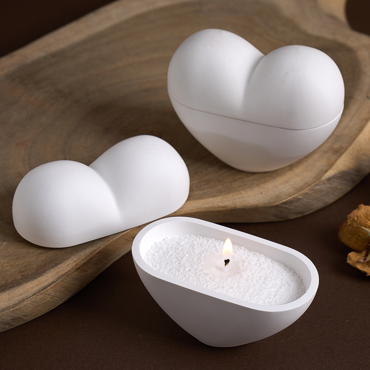 3D Love Candle Jar Silicone Mo - Candle Vessel Supplies 评论和价格