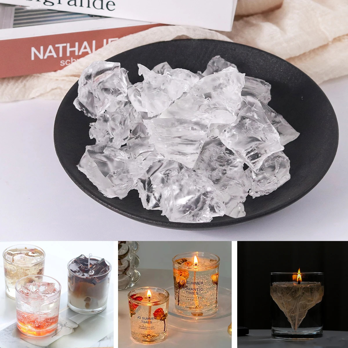 100G 7Colors Jelly Wax DIY Han - Candle Supplies In Bulk 评论和价格