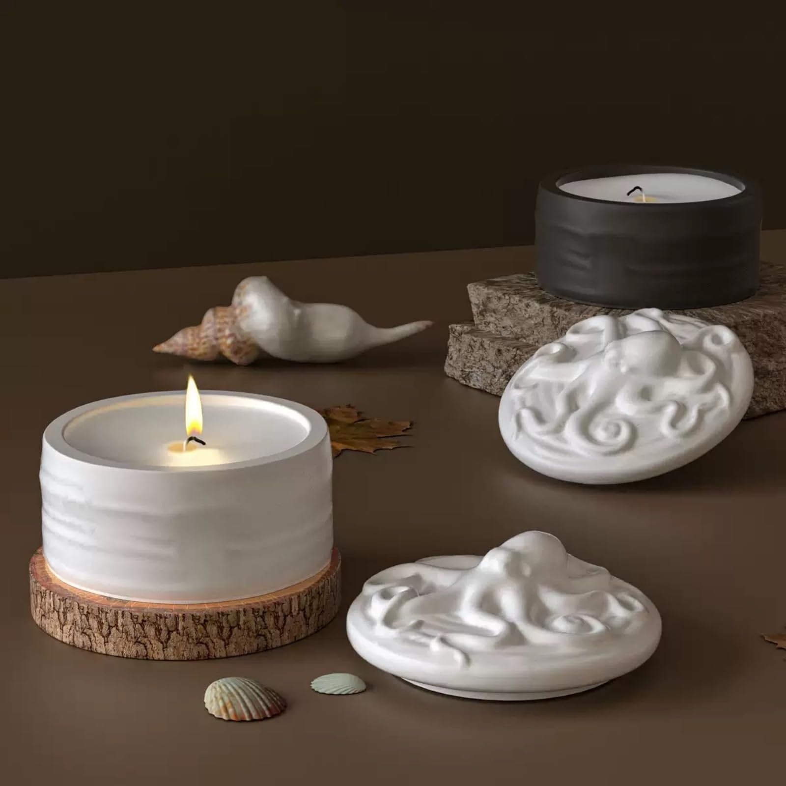 Octopus Lid Candle Jar Silicon - Candle Vessel Supplies 评论和价格