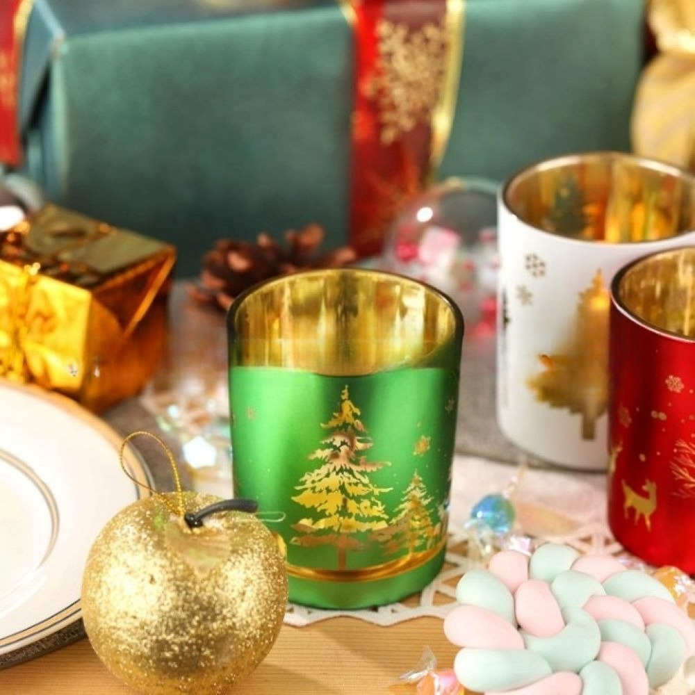 Christmas Glass Vessels for Sc - Candle Vessel Supplies 评论和价格