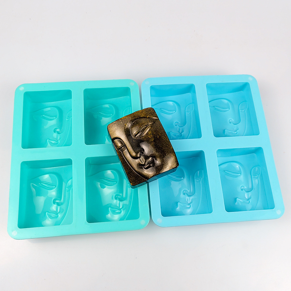 4 Holes Buddha Portrait Soap M - Candle Supplies In Bulk 评论和价格